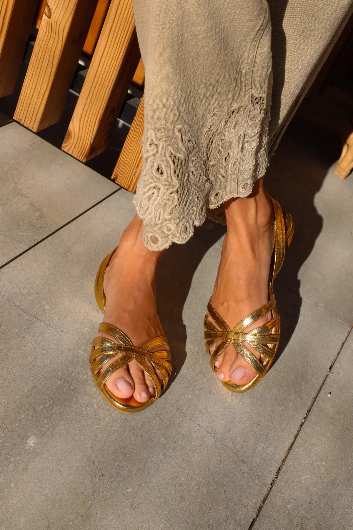 Sandalia Oro